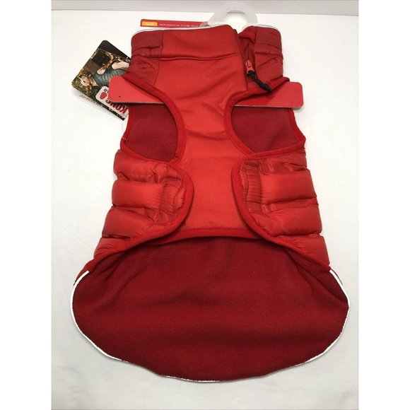 Kong Dog Kong Outerweardog Parachute Insulated Red Puffer Jacket